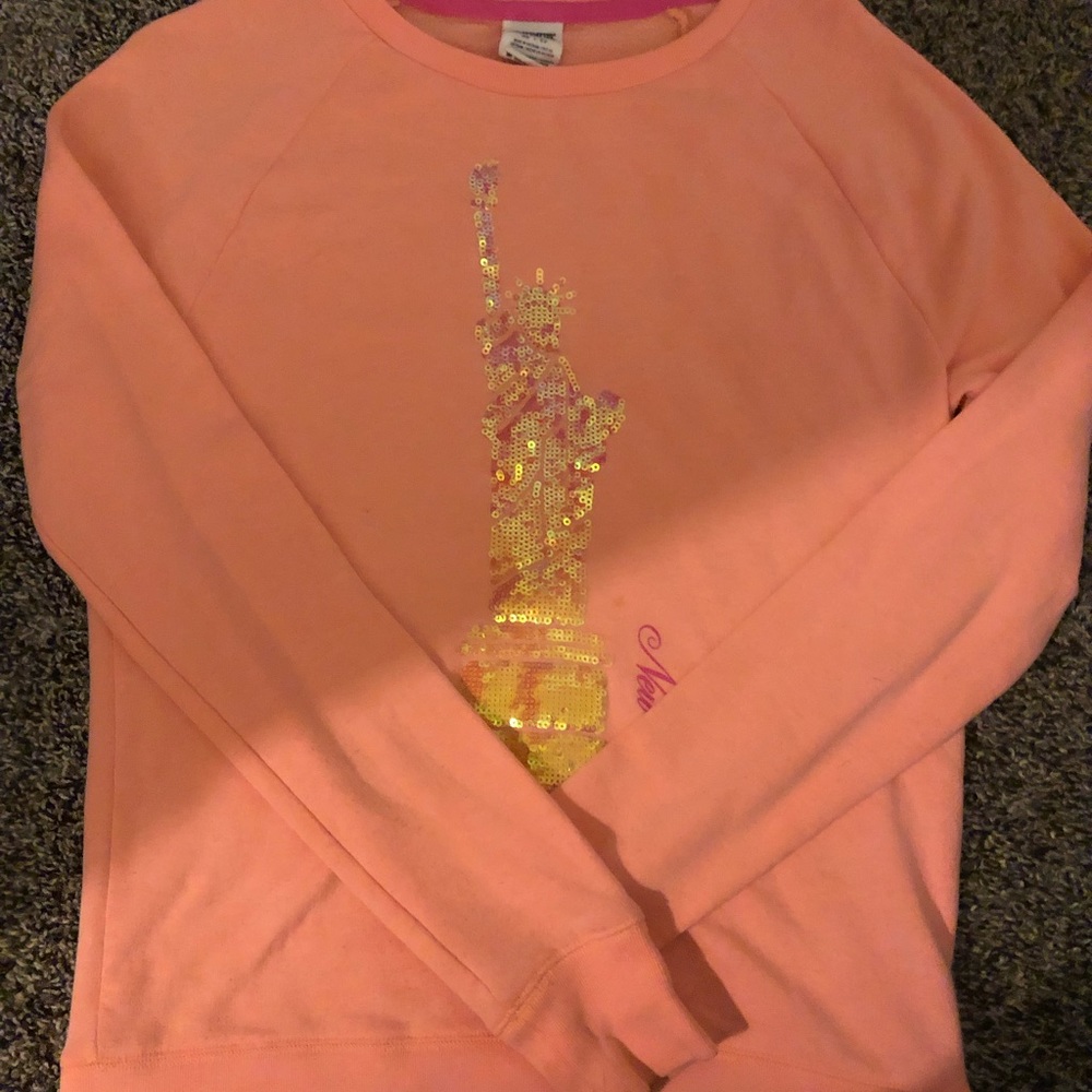 Pink bling pullover NEW ADD